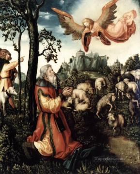  annunciation Art - The Annunciation To Joachim Lucas Cranach the Elder
